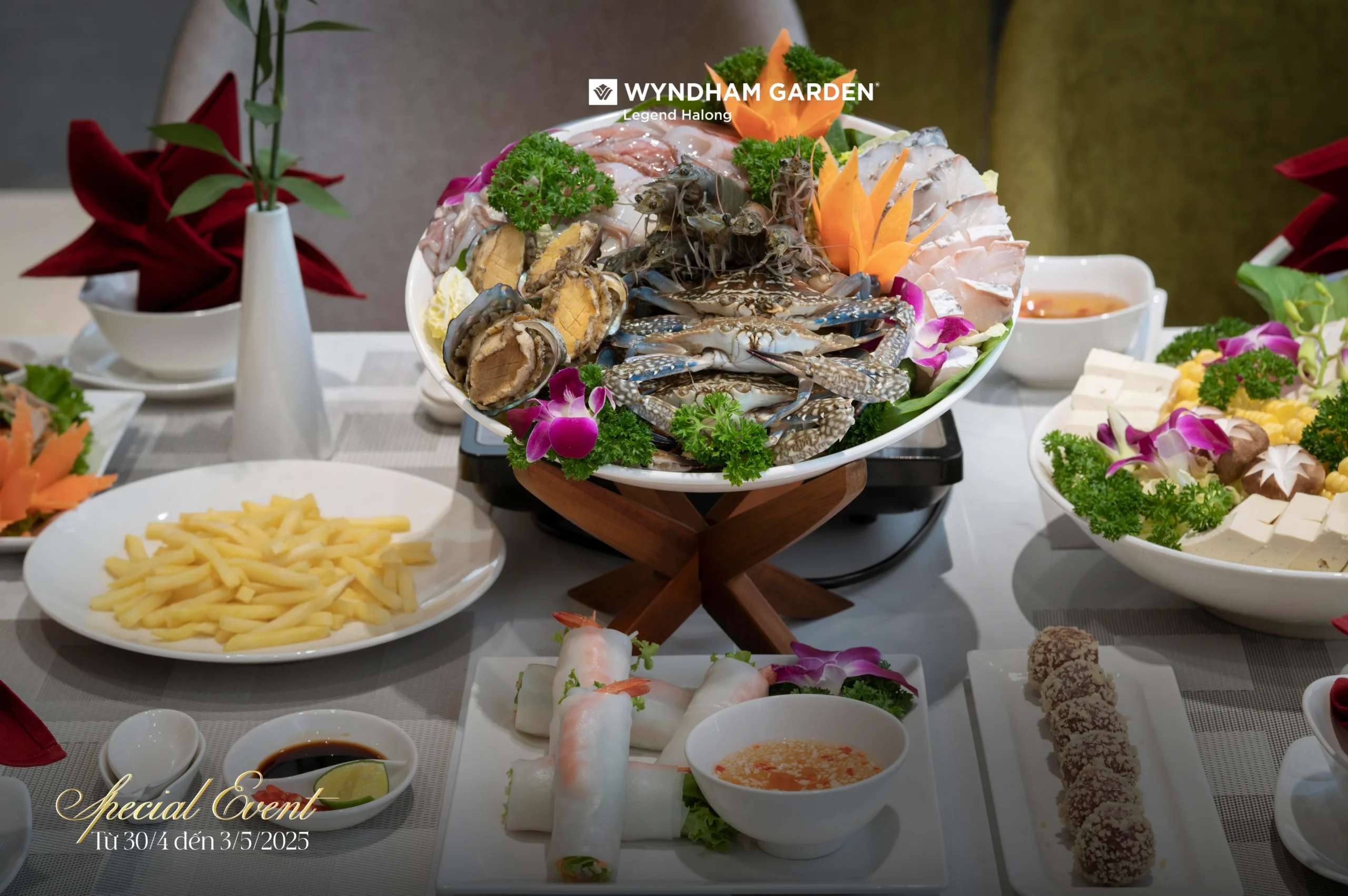 HÒA MÌNH VÀO ĐẠI TIỆC BUFFET HẢI SẢN TẠI WYNDHAM GARDEN LEGEND HẠ LONG